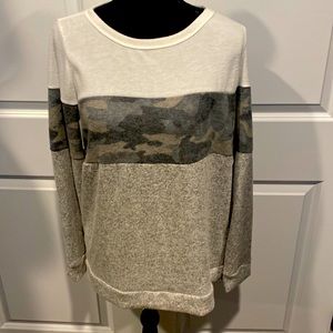 Pink Clover Brushed Knit Top NWT